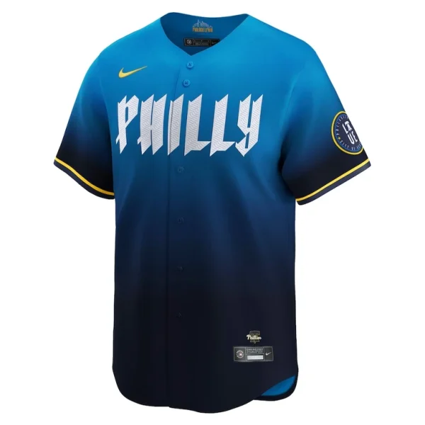 Zack wheeler philadelphia phillies nike city connect limited jersey Blue M